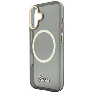 Dėklas Guess IML Script Metal MagSafe Apple iPhone 17 juodos spalvos - Image 6