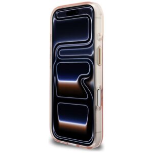 Dėklas Guess IML Script Metal MagSafe Apple iPhone 17 Pro rožinės spalvos - Image 5
