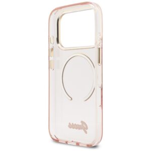 Dėklas Guess IML Script Metal MagSafe Apple iPhone 17 Pro rožinės spalvos - Image 7