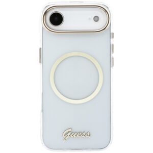 Dėklas Guess IML Script Metal MagSafe Apple iPhone 17 Air skaidrus - Image 3