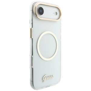 Dėklas Guess IML Script Metal MagSafe Apple iPhone 17 Air skaidrus - Image 4