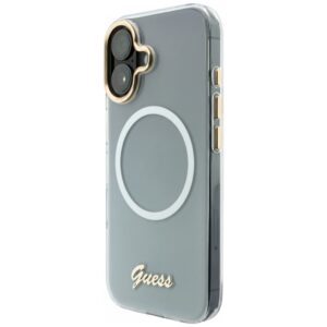Dėklas Guess IML Gradient Script Metal MagSafe Apple iPhone 17 baltos spalvos - Image 2