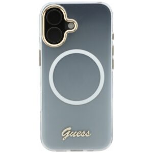 Dėklas Guess IML Gradient Script Metal MagSafe Apple iPhone 17 baltos spalvos - Image 3