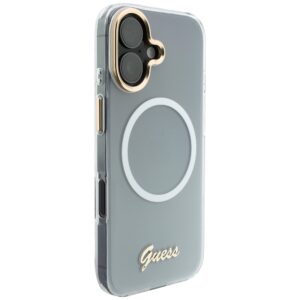 Dėklas Guess IML Gradient Script Metal MagSafe Apple iPhone 17 baltos spalvos - Image 4