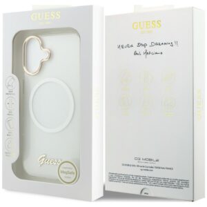Dėklas Guess IML Gradient Script Metal MagSafe Apple iPhone 17 baltos spalvos - Image 8