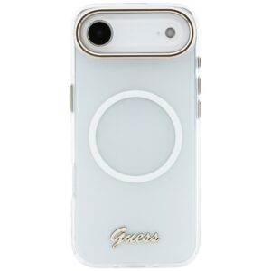 Dėklas Guess IML Gradient Script Metal MagSafe Apple iPhone 17 Air baltos spalvos - Image 3