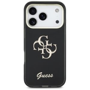 Dėklas Guess IML 4G Script Metal Apple iPhone 17 Pro juodos spalvos - Image 3