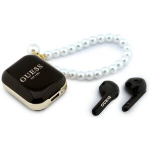 Ausinės TWS Guess Pearl Strap juodos spalvos - Image 1