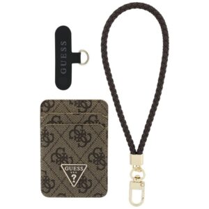 Guess wallet + hand strap set Guess triangle MagSafe brown