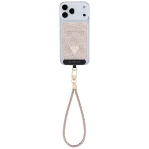 Guess wallet + hand strap set Guess triangle MagSafe rožinės spalvos - Image 2