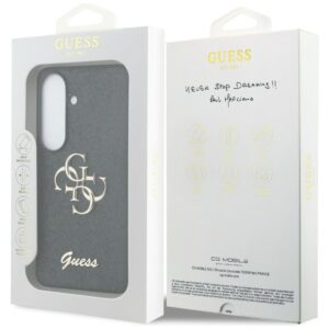 Dėklas Guess Fixed Glitter Big 4G Metal Logo Samsung Galaxy S26 juodos spalvos - Image 8