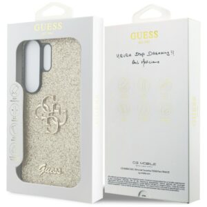 Dėklas Guess Fixed Glitter Big 4G Metal Logo Samsung Galaxy S26 Ultra auksinis - Image 8