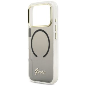 Dėklas Guess IML Gradient Script Metal MagSafe Apple iPhone 17 Pro juodos spalvos - Image 6