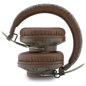 Ausinės Guess Triangle Logo Bluetooth ENC rudos spalvos - Image 4
