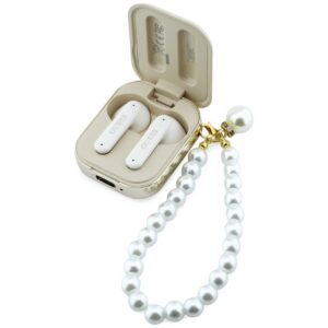 Ausinės TWS Guess Pearl Strap beige - Image 3