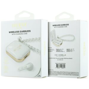 Ausinės TWS Guess Pearl Strap baltos spalvos - Image 5