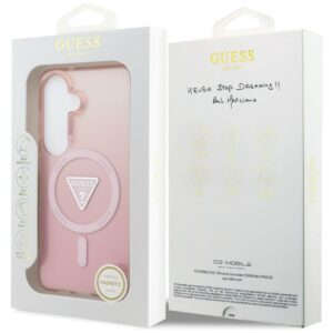 Dėklas Guess IML Gradient Triangle MagSafe Samsung Galaxy S26 rožinės spalvos - Image 8