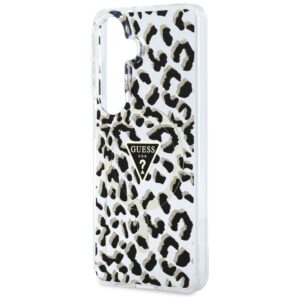 Dėklas Guess IML Leopard Print Triangle MagSafe Samsung Galaxy S26 juodos spalvos - Image 6