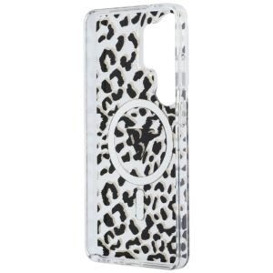 Dėklas Guess IML Leopard Print Triangle MagSafe Samsung Galaxy S26 Ultra juodos spalvos - Image 7