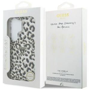 Dėklas Guess IML Leopard Print Triangle MagSafe Samsung Galaxy S26 Ultra juodos spalvos - Image 8