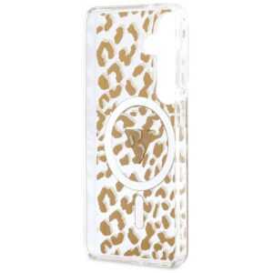 Dėklas Guess IML Leopard Print Triangle MagSafe Samsung Galaxy S26 rudos spalvos - Image 7
