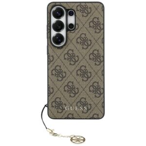 Dėklas Guess 4G Classic Logo Charm MagSafe Samsung Galaxy S26 Ultra rudos spalvos