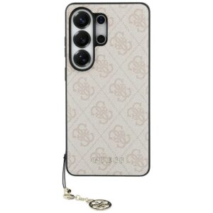 Dėklas Guess 4G Classic Logo Charm MagSafe Samsung Galaxy S26 Ultra rožinės spalvos