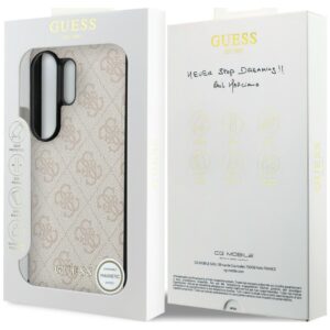 Dėklas Guess 4G Classic Logo Charm MagSafe Samsung Galaxy S26 Ultra rožinės spalvos - Image 7