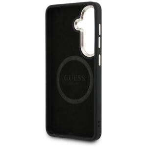 Dėklas Guess Saffiano Peony Embossed Ring MagSafe Samsung Galaxy S26 juodos spalvos - Image 7