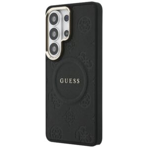 Dėklas Guess Saffiano Peony Embossed Ring MagSafe Samsung Galaxy S26 Ultra juodos spalvos - Image 2