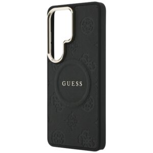 Dėklas Guess Saffiano Peony Embossed Ring MagSafe Samsung Galaxy S26 Ultra juodos spalvos - Image 6