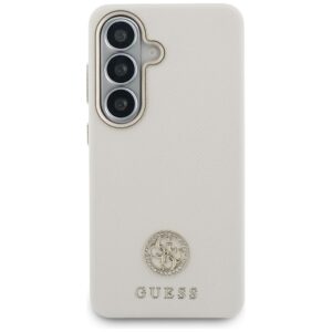 Dėklas Guess Rhinestone Round Logo MagSafe Samsung Galaxy S26 beige - Image 3