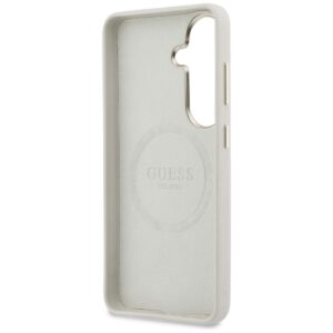 Dėklas Guess Rhinestone Round Logo MagSafe Samsung Galaxy S26 beige - Image 7