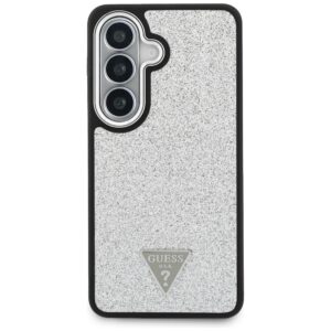 Dėklas Guess Fixed Glitter Triangle MagSafe Samsung Galaxy S26 silver - Image 3