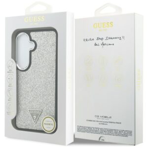 Dėklas Guess Fixed Glitter Triangle MagSafe Samsung Galaxy S26 silver - Image 8