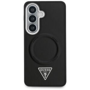 Dėklas Guess Embossed Ring Triangle Logo MagSafe Samsung Galaxy S26 juodos spalvos - Image 3