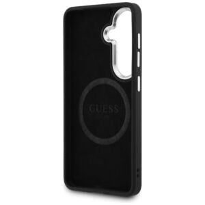Dėklas Guess Embossed Ring Triangle Logo MagSafe Samsung Galaxy S26 juodos spalvos - Image 7