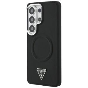 Dėklas Guess Embossed Ring Triangle Logo MagSafe Samsung Galaxy S26 Ultra juodos spalvos - Image 2
