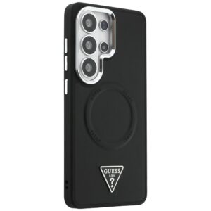 Dėklas Guess Embossed Ring Triangle Logo MagSafe Samsung Galaxy S26 Ultra juodos spalvos - Image 4