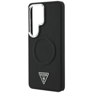 Dėklas Guess Embossed Ring Triangle Logo MagSafe Samsung Galaxy S26 Ultra juodos spalvos - Image 6