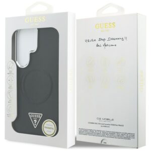 Dėklas Guess Embossed Ring Triangle Logo MagSafe Samsung Galaxy S26 Ultra juodos spalvos - Image 8