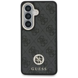 Dėklas Guess 4G Big Rhinestone Triangle Strap MagSafe for Samsung Galaxy S26 juodos spalvos - Image 3