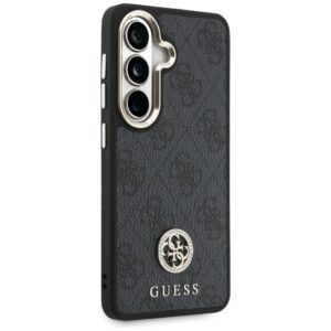 Dėklas Guess 4G Big Rhinestone Triangle Strap MagSafe for Samsung Galaxy S26 juodos spalvos - Image 4