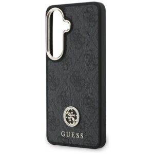 Dėklas Guess 4G Big Rhinestone Triangle Strap MagSafe for Samsung Galaxy S26 juodos spalvos - Image 6