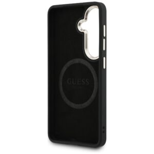 Dėklas Guess 4G Big Rhinestone Triangle Strap MagSafe for Samsung Galaxy S26 juodos spalvos - Image 7