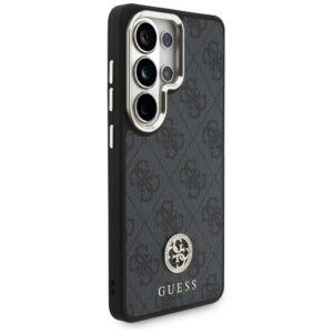Dėklas Guess 4G Big Rhinestone Triangle Strap MagSafe for Samsung Galaxy S26 Ultra juodos spalvos - Image 4