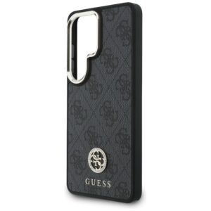 Dėklas Guess 4G Big Rhinestone Triangle Strap MagSafe for Samsung Galaxy S26 Ultra juodos spalvos - Image 6