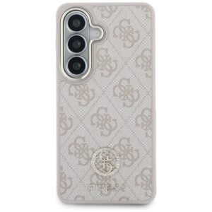 Dėklas Guess 4G Big Rhinestone Triangle Strap MagSafe for Samsung Galaxy S26 rožinės spalvos - Image 3