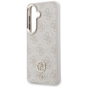 Dėklas Guess 4G Big Rhinestone Triangle Strap MagSafe for Samsung Galaxy S26 rožinės spalvos - Image 6