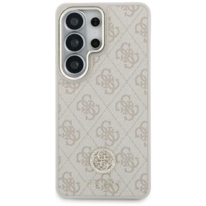 Dėklas Guess 4G Big Rhinestone Triangle Strap MagSafe for Samsung Galaxy S26 Ultra rožinės spalvos - Image 3
